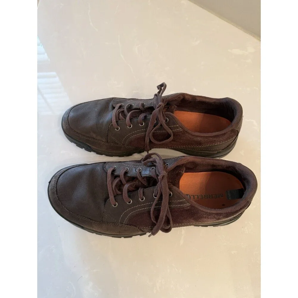 Merrell‎ Espresso Brown Suede Leather Traveler Sphere Shoes Men’s Size 13 J42355